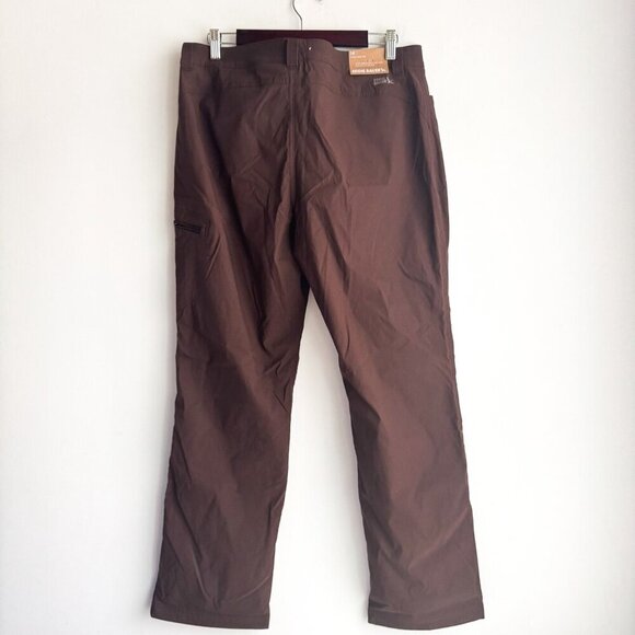 Eddie Bauer Brown Nylon Rainier Lined Pant 14 - Picture 6 of 9